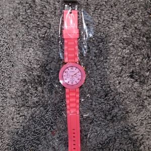 Beautiful Rich Coral and Rose Gold Geneva watch